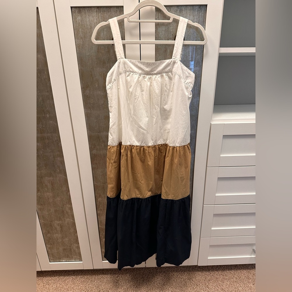 Maeve Anthropologie Ashleigh Colorblock Tiered Dress XS
